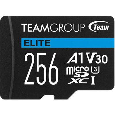 Carte mémoire TeamGroup Elite Micro SDXC UHS-I A1 V30 / 256 Go, Vue principale