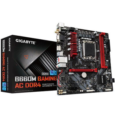 Carte Mère Gigabyte B660M Gaming Ac DDR4 AMD LGA1700, Vue principale