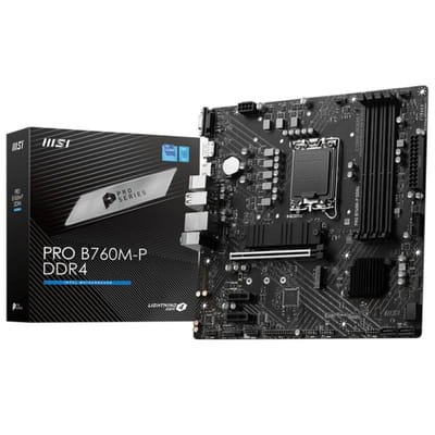 Carte Mère MSI Pro B760M-P DDR4 LGA1700, Vue principale