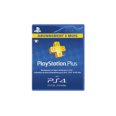 Carte PlayStation Plus PS4 - Abonnement 3 mois