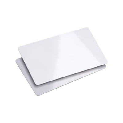 Carte PVC Vierge - Blanc, Vue principale