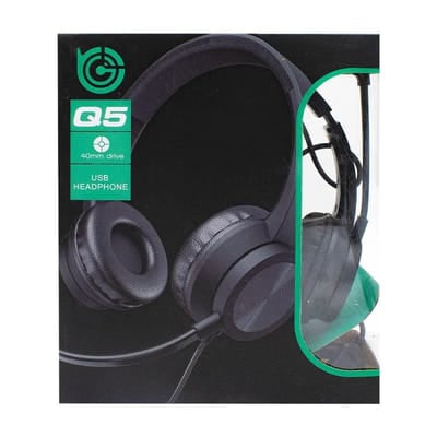Casque USB TUCCI Q5 / Noir, Vue principale