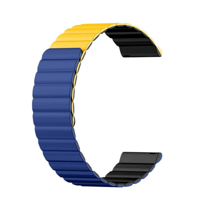 Ceinture Bracelet Connectée KIESLECT 22MM Jaune + Bleu + Noir, Vue principale