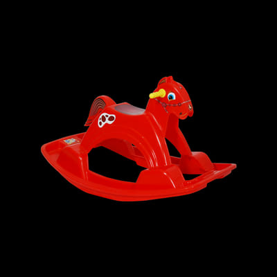 Cheval "SESAME" Pour enfant en Couleur vert - rouge - jaune - bleu, Vue principale