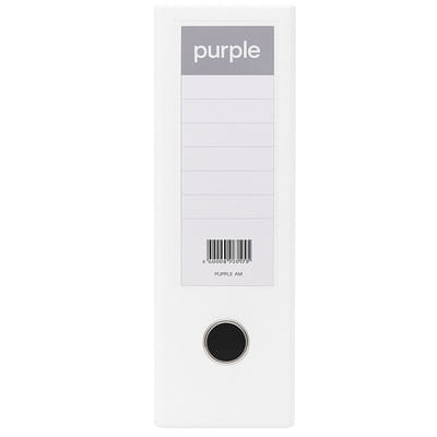 Classeur à Levier Purple Essential Dos 75mm A4 Blanc, Vue principale