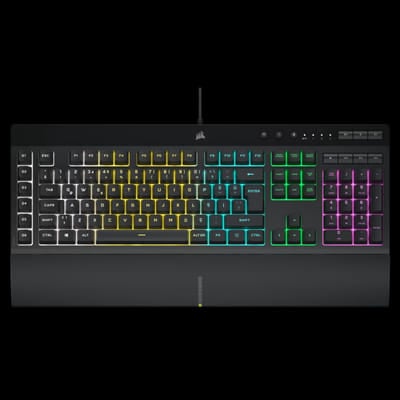 CLAVIER Gaming Filaire QWERTY Corsair K55 RGB PRO, Vue principale