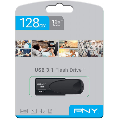 Clé USB PNY 128Go USB 3.1 - Noir