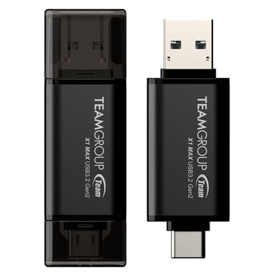 Clé USB TeamGroup X1 Max / 512 Go / USB 3.2 vers USB Type C, Vue principale