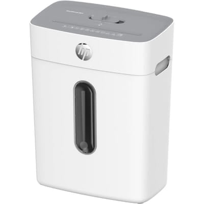 Destructeur De Documents HP One Shred 8CC Blanc, Vue principale