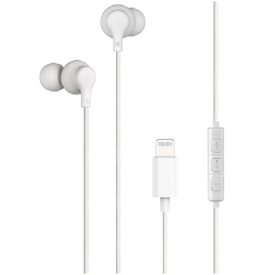 Ecouteurs Filaires BIGBEN Lightning Intra-auriculaire - Blanc