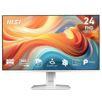 Ecran MSI Pro MP243WA-E14 23.8" FHD 144 Hz IPS Blanc, Vue principale