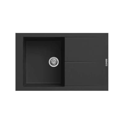 Évier Infinity EGO 86×50 Noir, Vue principale