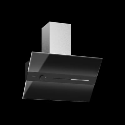 Hotte Décorative Premium VARYA90B 90 cm 850 m³/h Noir / Inox, Vue principale