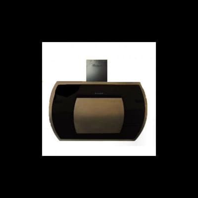 Hotte inclinée MONTBLANC 90 cm- Inox et Noir(HDI90BLX), Vue principale
