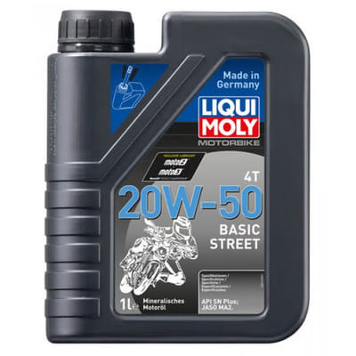 Huile Moteur Liqui Moly 4T 20W-50 Pour Motos de Route 1L, Vue principale