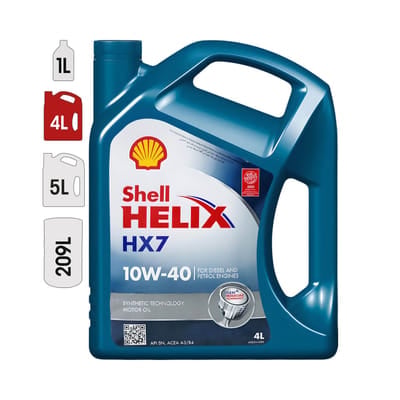 Huile Moteur SHELL Helix HX7 10W40 - 4L, Vue principale