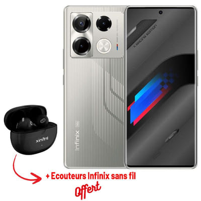 Infinix Note 40 Pro+ 5G 12Go / 256 Go / Gris Racing Edition, Vue principale