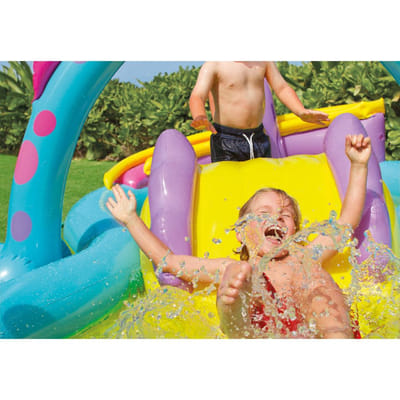 Toboggan Aquatique KBIBCK 480x76 Cm – Tapis D'eau Avec Arroseur, Bodyboard Inclus, Antidérapant – Pour Enfants Et Adultes