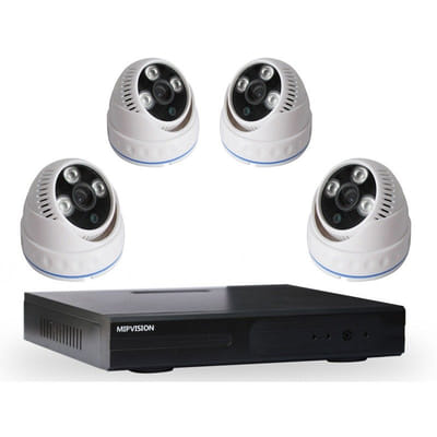 Kit DVR AHD 4 canaux + 4 Caméras MIPVISION Internes 2MP, Vue principale