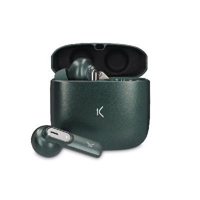 Ksix Spark Casque Sans fil Ecouteurs Appels/Musique Bluetooth Vert