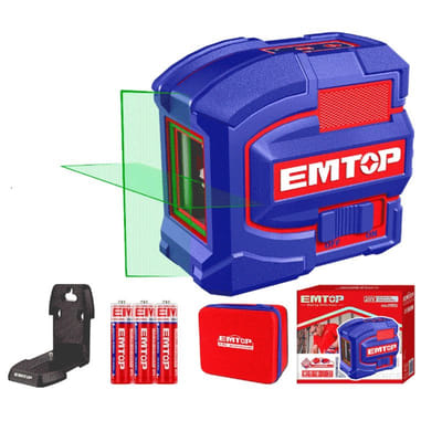 Laser 2 Lignes Emtop ESLE21601 35m Bleu, Vue principale