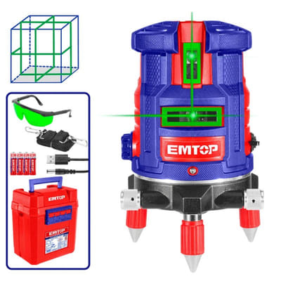 Laser 5 Lignes Emtop ESLE53003 30m Bleu, Vue principale