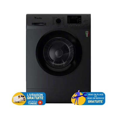 Lave linge CONDOR 6KG / 1000tr/min / NOIR, Vue principale