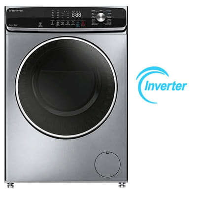 Machine à Laver Frontale Maxwell MAX-WMFL1214DSD-IV Inverter 12Kg Silver, Vue principale