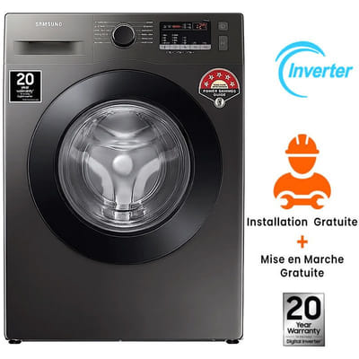Machine à Laver Samsung WW70T4020CX1TL Inverter 7Kg Inox, Vue principale