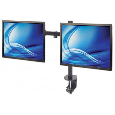 Manhattan 461528 support d'écran plat pour bureau 32" Noir, Vue principale