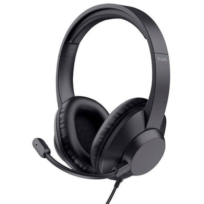 Micro Casque Gaming Trust Ayda Max Noir, Vue principale