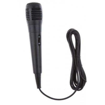 Microphone filaire Jack Noir, Vue principale
