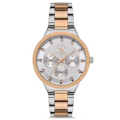 Montre Femme POLO SANTA BARBARA SB-1-10399-4 - Silver & Rose Gold, Vue principale
