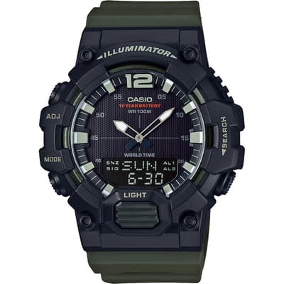 Montre Homme CASIO HDC-700-3AVDF - Noir & Vert, Vue principale