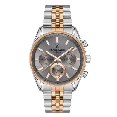 Montre Homme DANIEL KLEIN DK-1-13523-3 - Silver&Rose Gold, Vue principale