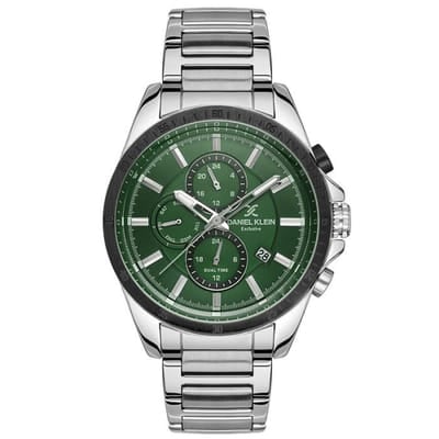 Montre Homme DANIEL KLEIN DK-1-13532-4 - Silver&Vert, Vue principale