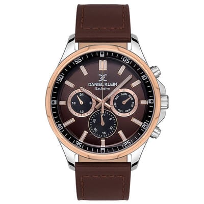 Montre Homme DANIEL KLEIN DK-1-13544-4 - Marron&Silver, Vue principale