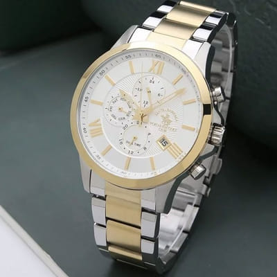 Montre Homme POLO SANTA BARBARA SB-1-10169-4 Silver & Gold, Vue principale