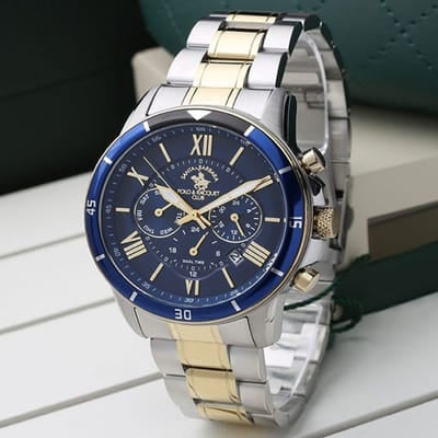 Montre Homme POLO SANTA BARBARA SB-1-10197-5 Silver&Gold, Vue principale