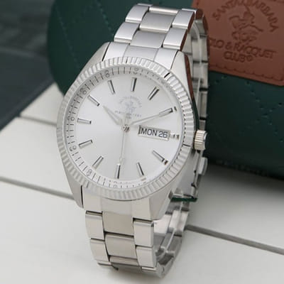 Montre Homme POLO SANTA BARBARA SB-1-10221-1 Silver, Vue principale