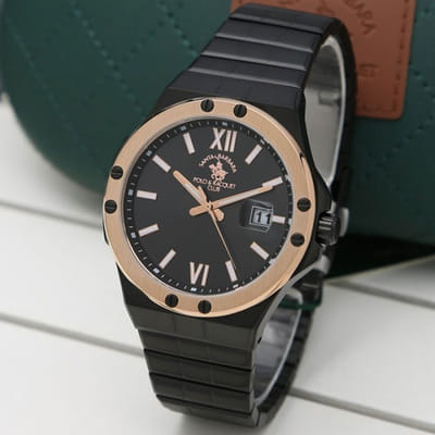 Montre Homme POLO SANTA BARBARA SB-1-10227-2 Noir&Rose Gold, Vue principale
