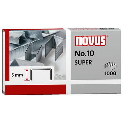 Novus No.10 SUPER Pack d'agrafes 1000 agrafes, Vue principale