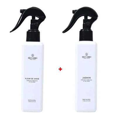 Pack Diffuseurs SELVABIO Fleur De Shine & Jasmin - 400ml, Vue principale