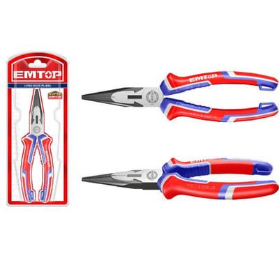 Pince a Long Nez Emtop EPLRL0611 6"/160mm Rouge, Vue principale