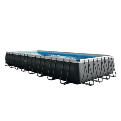 Piscine Tubulaire Intex Ultra XTR Rectangulaire 9.75 x 4.88 x 1.32 m Gris, Vue principale