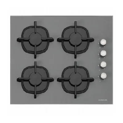 Plaque a Gaz Silverline CS5343S01.FFD 60 cm Verre Gris 4 foyers, Vue principale