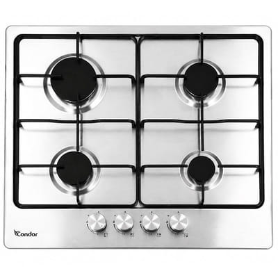 Plaque de Cuisson Condor CT-OAO-6402 4 Feux 60Cm Inox, Vue principale