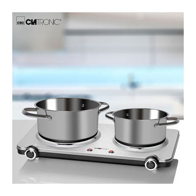 Plaque de Cuisson Électrique CLATRONIC DKP3668 2 Feux - Inox, Vue principale