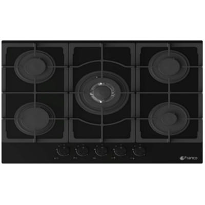 Plaque De Cuisson Encastrable FRANCO 454-BF 5Feux 70 cm - Noir, Vue principale
