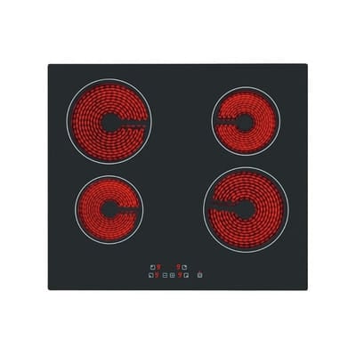 Plaque Électrique ELLETI 60CM 4 feux - Noir (VC-640), Vue principale